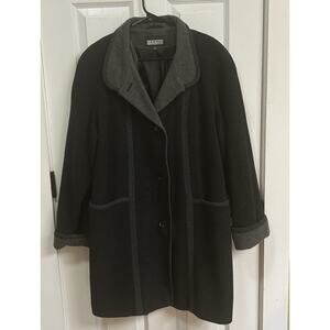 VTG - Canvas Gallery Company Overcoat Jacket Wool-Blend Women XL EUC Super Warm